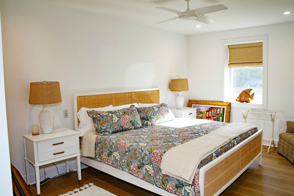Coastal Builders transformed this space into a first floor bedroom.