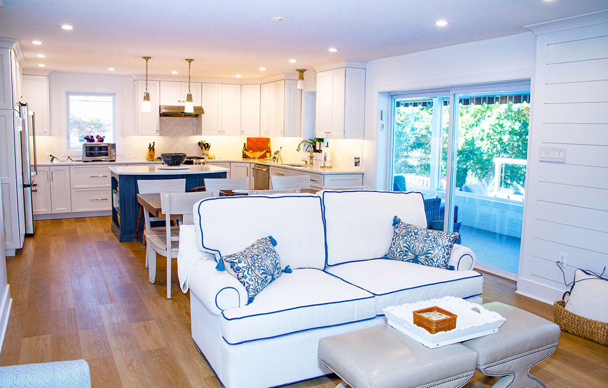 Kitchen remodel - living room view