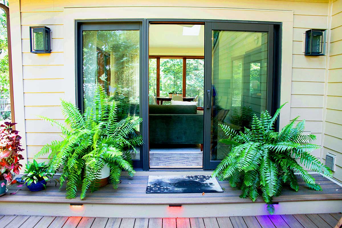 sunroom and deck