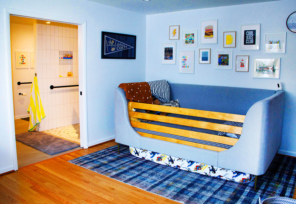 Main floor accessible children's suite