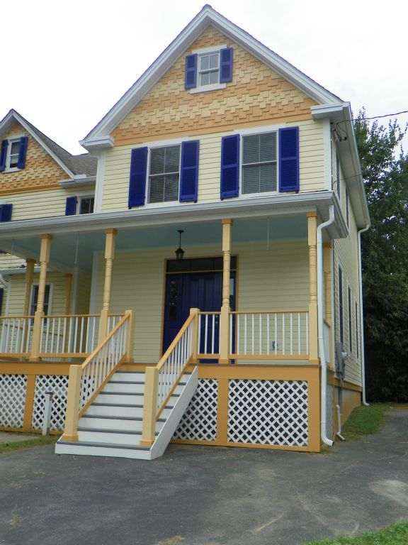 Exterior view of two story addition